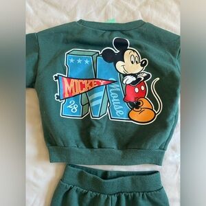 Disney Baby Forest Green Mickey Mouse Set